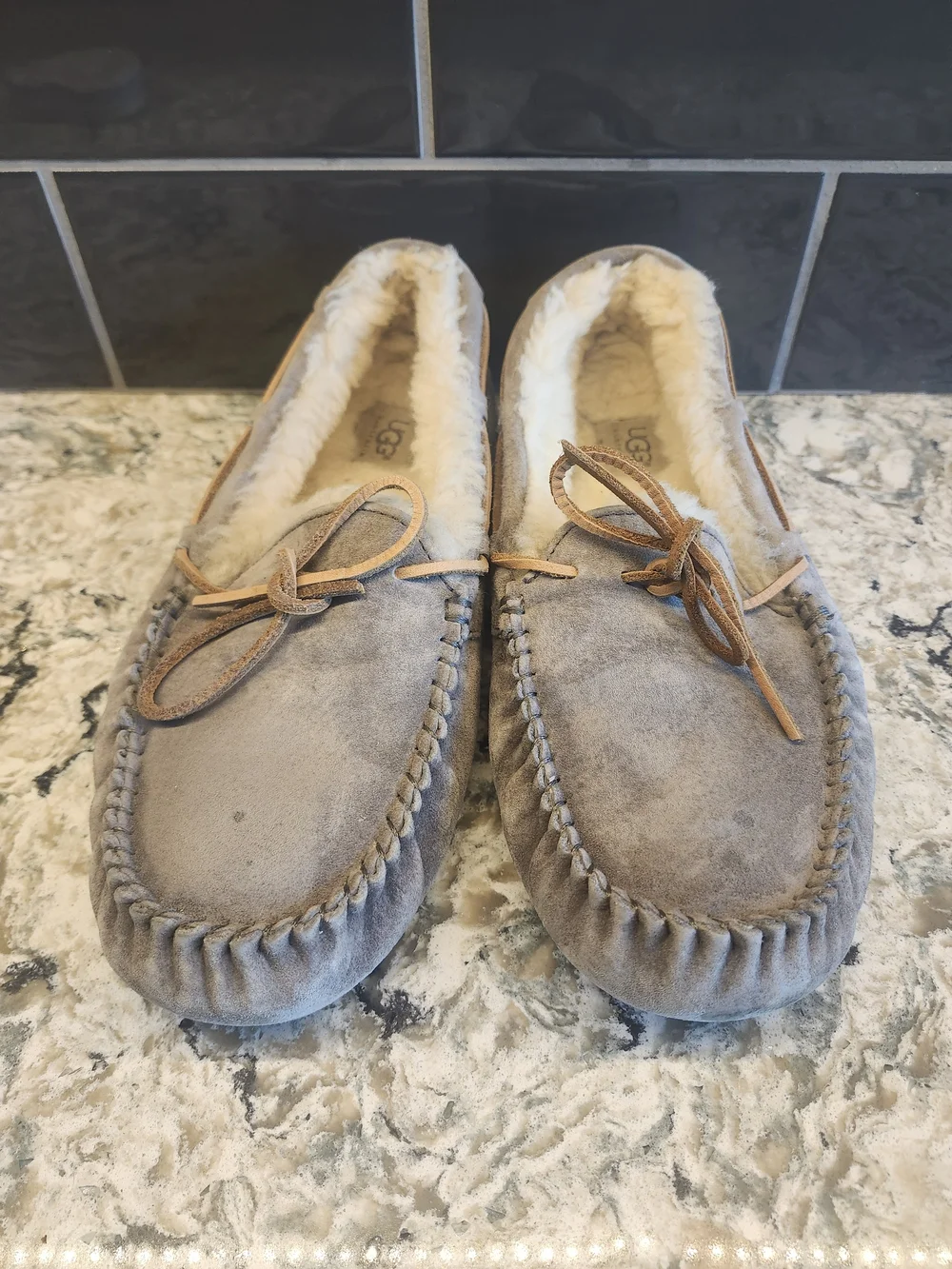 UGG Dakota Men's Grey Moccasin Slippers